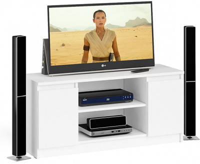 Мори Тумба ТВ МТВ1200.1, цвет белый, ШхГхВ 120,4х41х54,6 см.