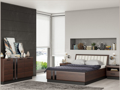 Модульная спальня Магнолия (Орех)