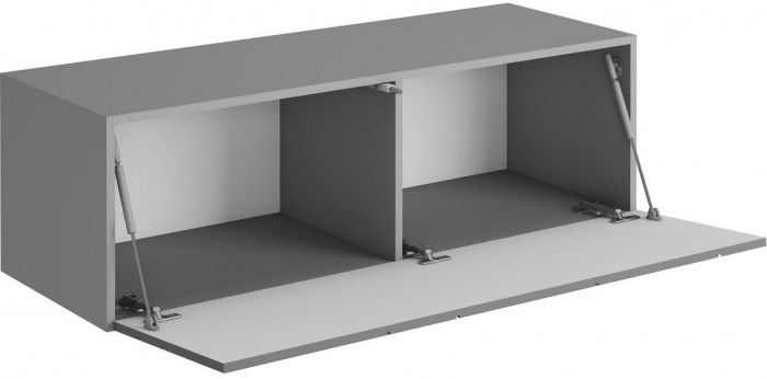 ГРАНЖ Тумба ТМ-004 (Д.1200, подвесная) (Серый шифер / Графит софт)