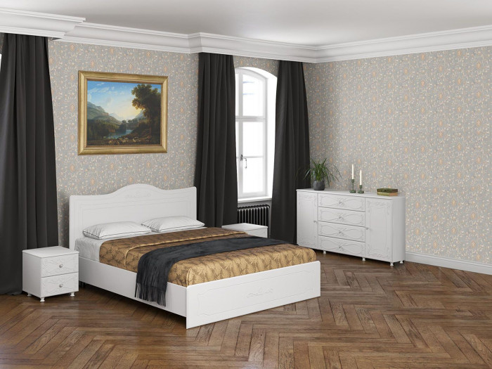 Спальня Италия-5 белое дерево