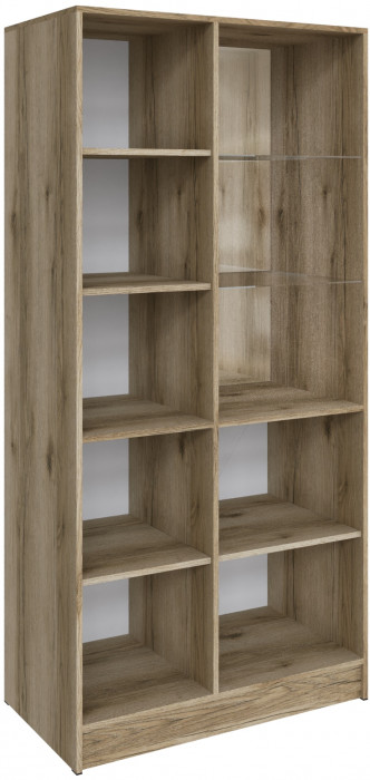 Шкаф Мадрид (0,9) с 1 витриной, Дуб делано