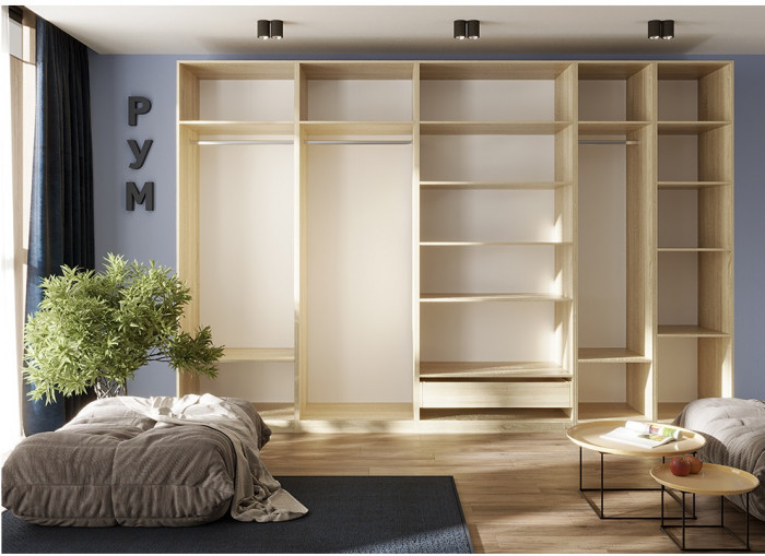 Гардеробная Рум. Комплект 6.2, дуб сонома