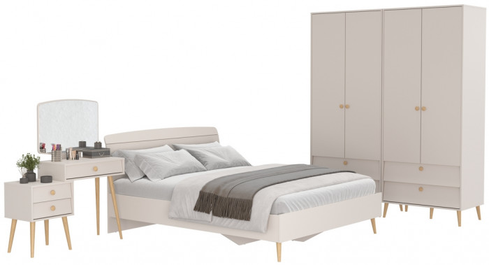 Афина Спальня 17-1600, кашемир серый