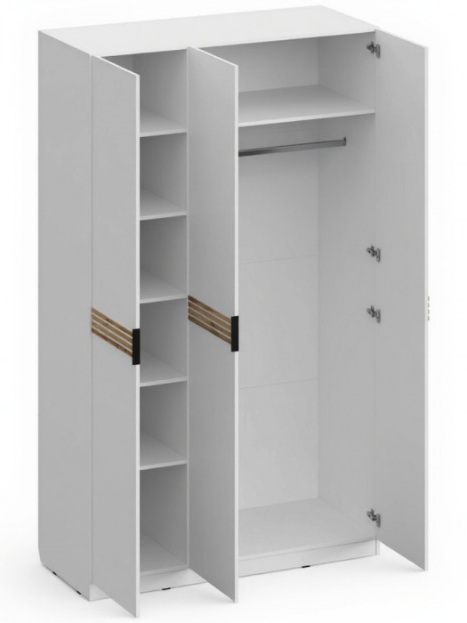 Модульная спальня Нао, набор №2, Графит/Профиль МДФ Дуб вотан