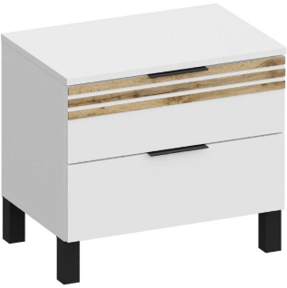 Модульная спальня Нао, набор №2, Графит/Профиль МДФ Дуб вотан