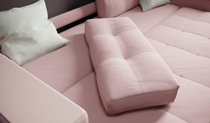 Диван раскладной Нави, пыльная роза/мдф пудра