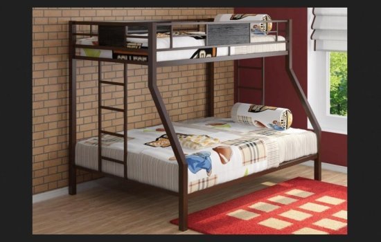Двухъярусная кровать Гранада, коричневая