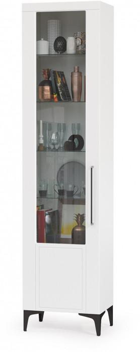 Валенсия Гостиная № 062, ЛДСП белый шагрень/МДФ белый шагрень