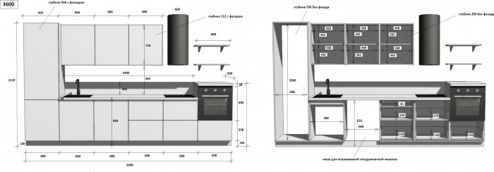 КГ 3600 ПВХ, Белый софт матовый Арника РМ в.8