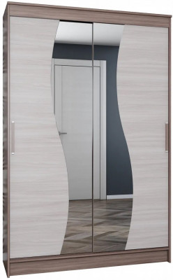 Элегант Шкаф-купе 6 (Ясень шимо темный / светлый)