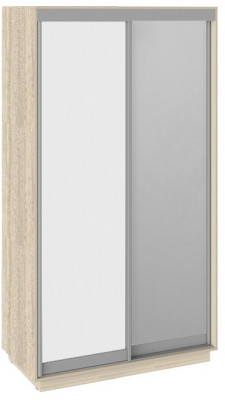 Румер СШК 1.120.60-11.13 Шкаф-купе 2-х дверный (1200x600x2200) (Дуб Сонома, Белый снег/Зеркало)
