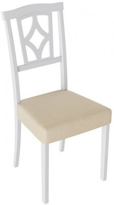Сити 3 Стул (Белый матовый/тк № 108)