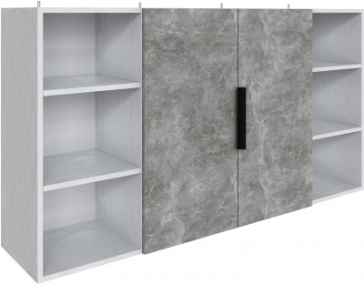 Полка навесная Мадрид ПН-2 (1,5) белый/ателье светлое