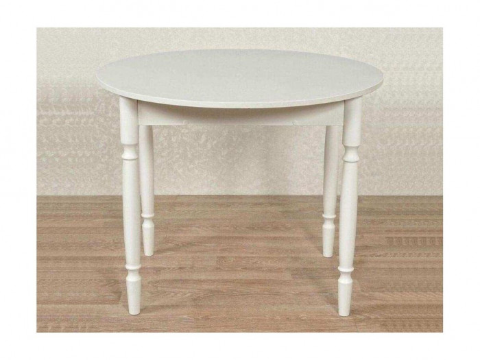 Стол круглый СМ ДСП белый, склад