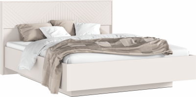 Флэш Кровать парящая с ПМ 160 с подсветкой, кашемир