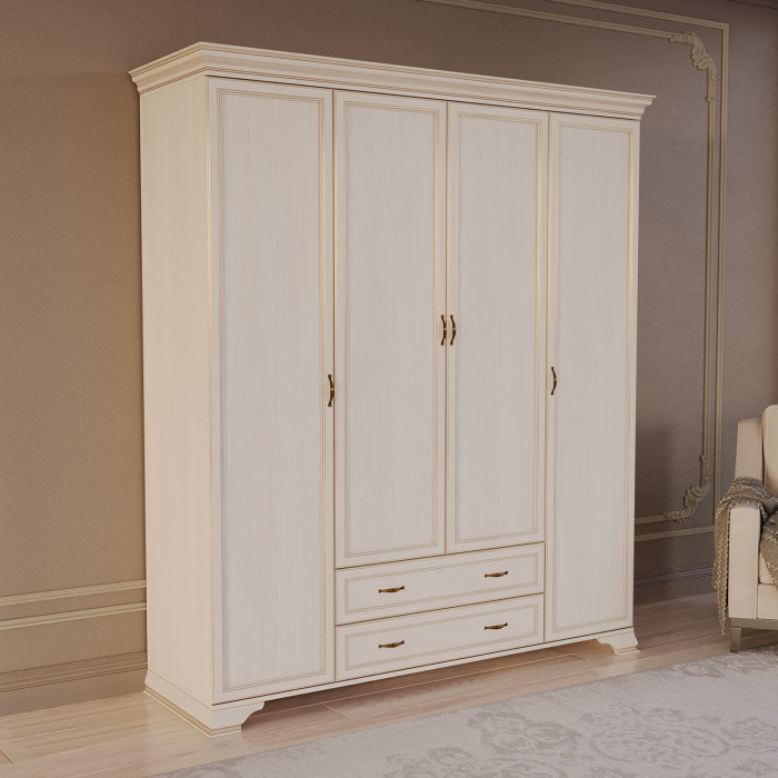 Шкаф распашной четырехдверный Сиена