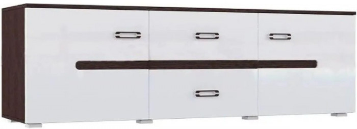 Ким Тумба ТВ, венге / белый глянец