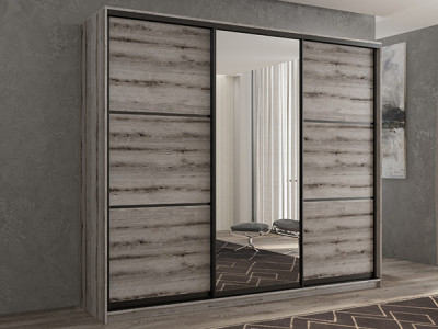 Шкаф-купе Кааппи 2 Эвок Окаменелый 270х60х230 см