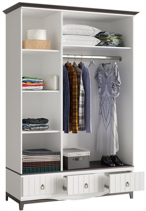 Модульная спальня Вояж (Белый матовый / Венге)