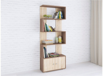 Стеллаж Ромео-2 ясень шимо/дуб сонома