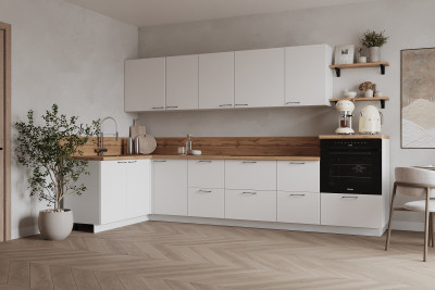 КГ Угловой 1500х3150 (без пм) , Белый софт матовый  Арника РМ