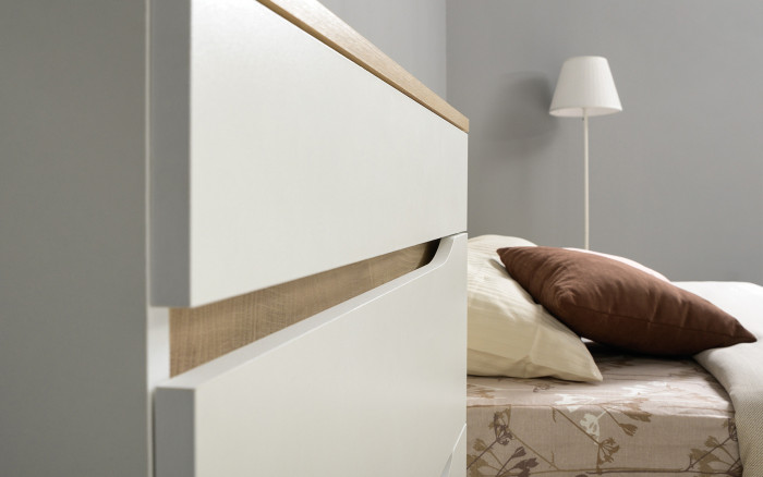 Муссон Спальня № 15, белый/дуб эндгрейн элегантный