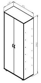 Дельта-2 Шкаф, Розовый