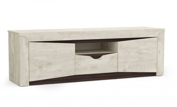 33.17 Лючия тумба под ТВ бетон/венге