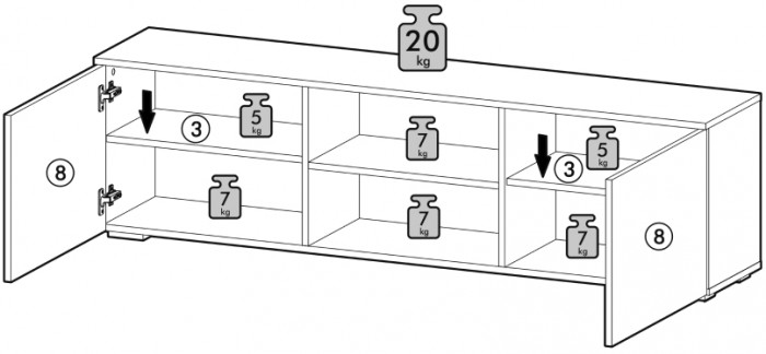 Гостиная Вирола. Комплектация 2