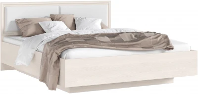 Престиж 2 Кровать парящая 160 с ПМ с подсветкой, сандал светлый