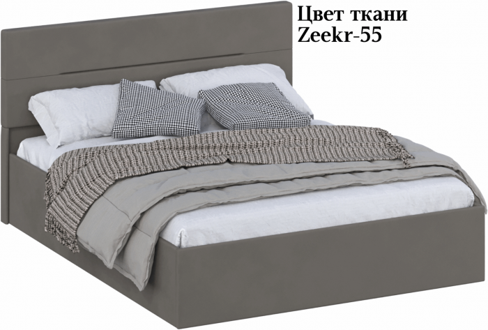 Кровать КР-432-М двуспальная 160, Микровелюр Zeekr-55
