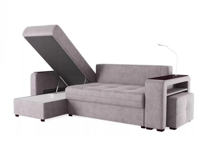 Диван угловой Smart 4 Б3-1Пф-2Т-Б4 Велюр Кашемир 890