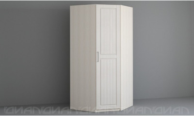 КЭТ-6 Кантри Шкаф Угловой R (Бодега белая / Сандал)