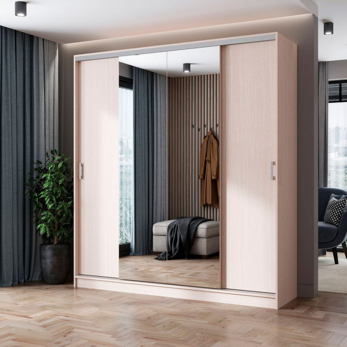 Альянс 2,0 шкаф-купе (2000*2200*610 мм) дуб белфорд/дуб белфорд