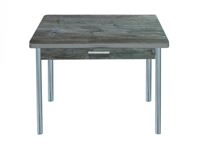 Симпл стол обеденный раскладной с ящиком / сосна пасадена/металлик