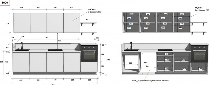 КГ 3000 ПВХ, Белый софт матовый Арника РМ
