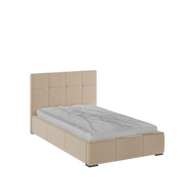 Рио Кровать интерьерная 120 бежевый квадрат, ортопед