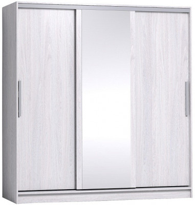 Шкаф-купе с зеркалом Strike 2000  Ясень Анкор светлый