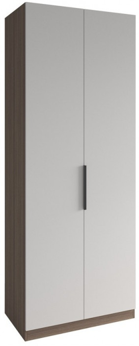 МС Роза Шкаф 900 Базовая комплектация, Ройс+ ручка скоба 1 шт., Орех Франклин карамель/Белый скин