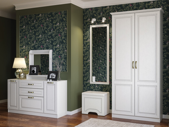 Ливерпуль Комод, ясень ваниль/белый