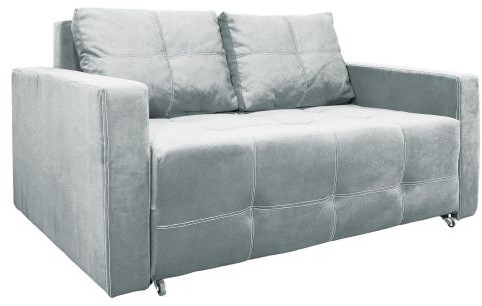 Диван-аккордеон Марс, сп.м. 120х200, велюр серый
