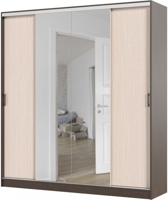 Альянс 2,0 шкаф-купе (2000*2200*610 мм) венге/белфорт