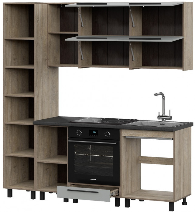 Кухня Этна 2.0 м. Комплект 2, софт грей