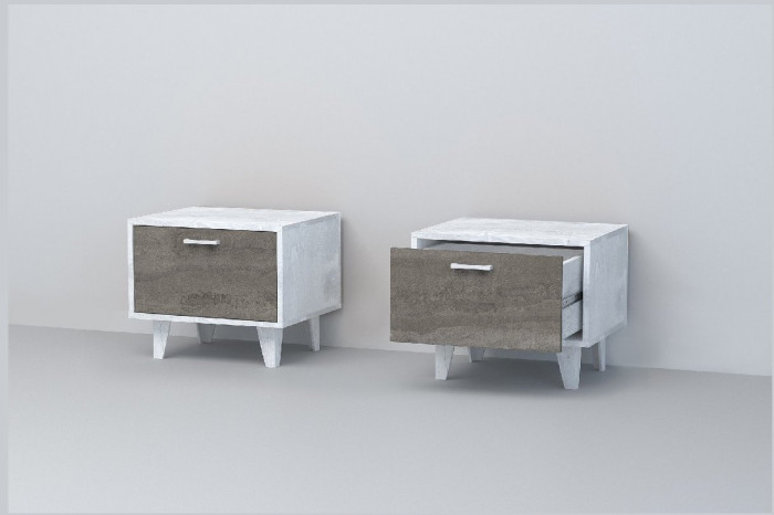 Эго Тумба Т-5 НГ (Камень Темный/Бетон Светлый)