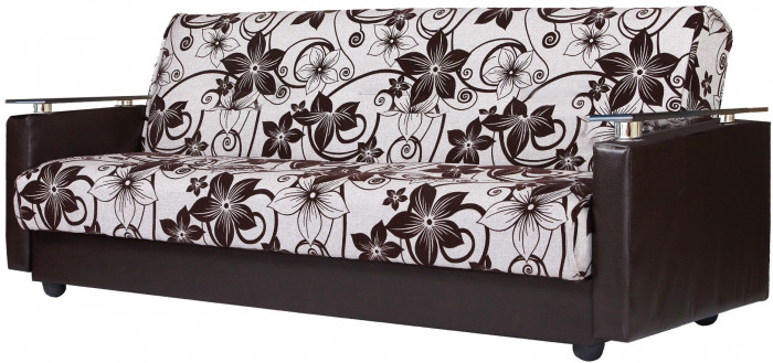 Диван-кровать Лидер 140х190, книжка, рогожка/экокожа