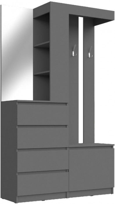 Челси Прихожая (Графит, Графит)