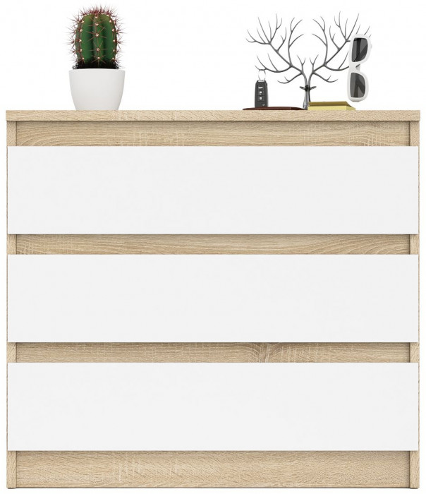 Мори Комод МК800.1, дуб сонома/белый