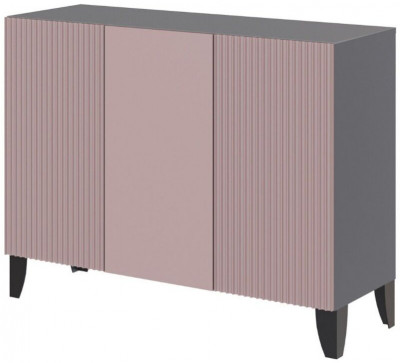 Сириния Комод серый графит/пудра