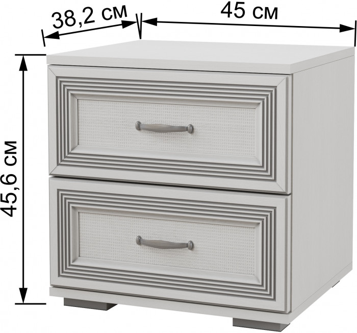 Модульная спальня Ливорно, набор 4, Ясень анкор светлый
