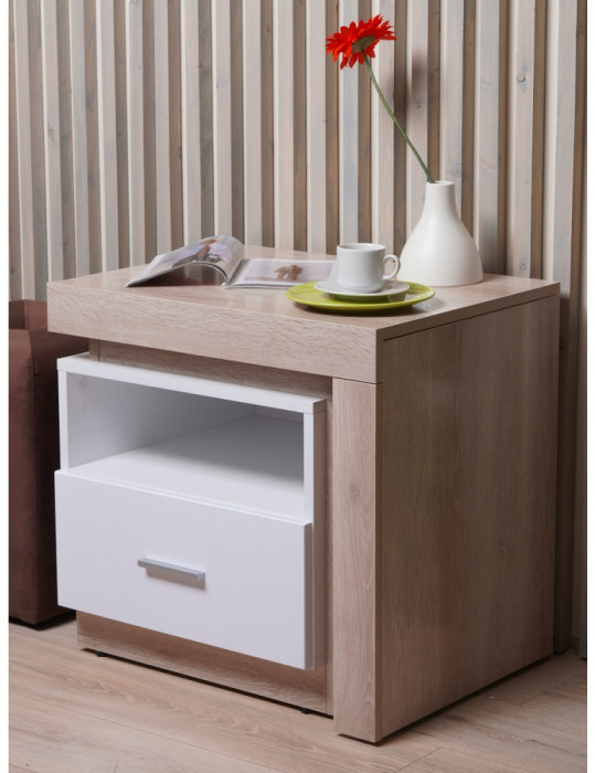 Тумба прикроватная с полкой Люмен 19